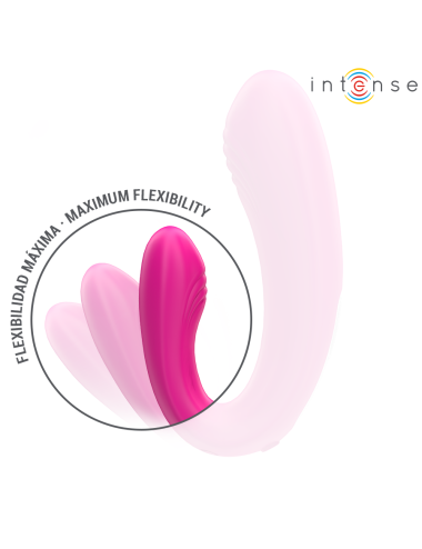 INTENSE - JANET DUAL STIMOLATORE E VIBRATORE A FORMA DI U CON TELECOMANDO ROSA