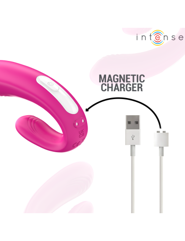 INTENSE - JANET DUAL STIMOLATORE E VIBRATORE A FORMA DI U CON TELECOMANDO ROSA