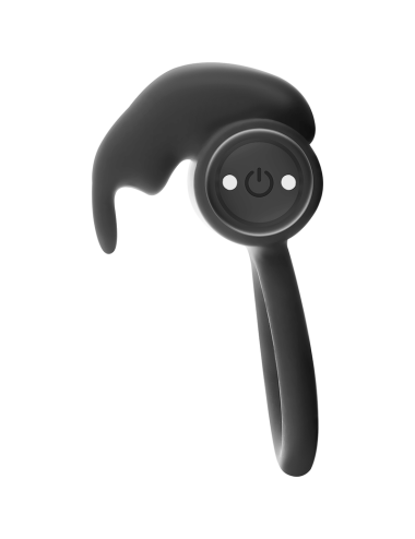 BLACK&SILVER - ANELLO BURTON 10 MODALITÀ DI VIBRAZIONE NERO