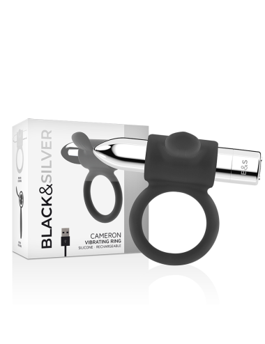 BLACK&SILVER - ANELLO RICARICABILE CAMERON ARGENTO