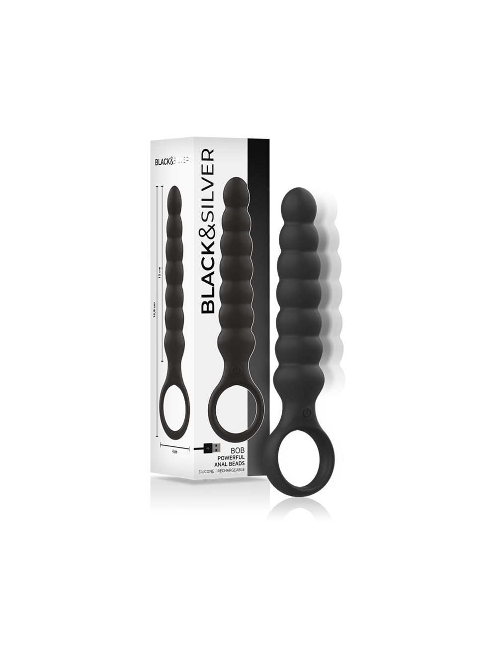 BLACK&SILVER - POTENTE DILATATORE ANALE IN SILICONE BOB
