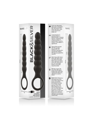 BLACK&SILVER - POTENTE DILATATORE ANALE IN SILICONE BOB