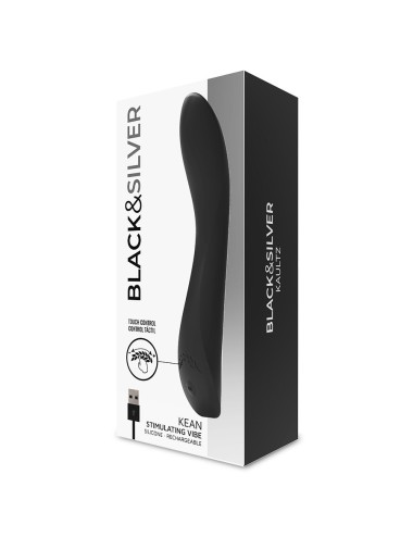 BLACK&SILVER - VIBRATORE KEAN TOUCH CONTROL