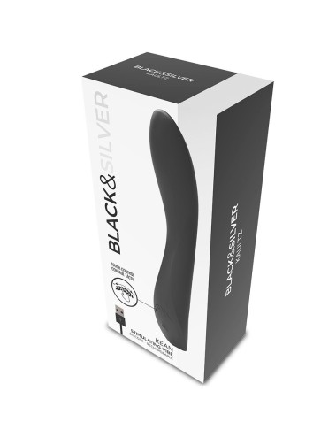 BLACK&SILVER - VIBRATORE KEAN TOUCH CONTROL