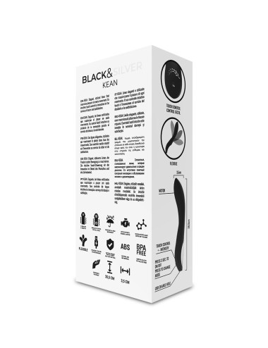 BLACK&SILVER - VIBRATORE KEAN TOUCH CONTROL