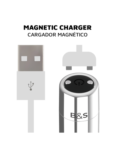 BLACK&SILVER - KAILAN 2 PROIETTILE MAGNETICO VIBRANTE ARGENTO