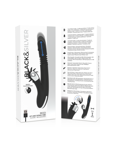 BLACK&SILVER - VIBRA SU E GIÙ CON CANNA DI CONIGLIO