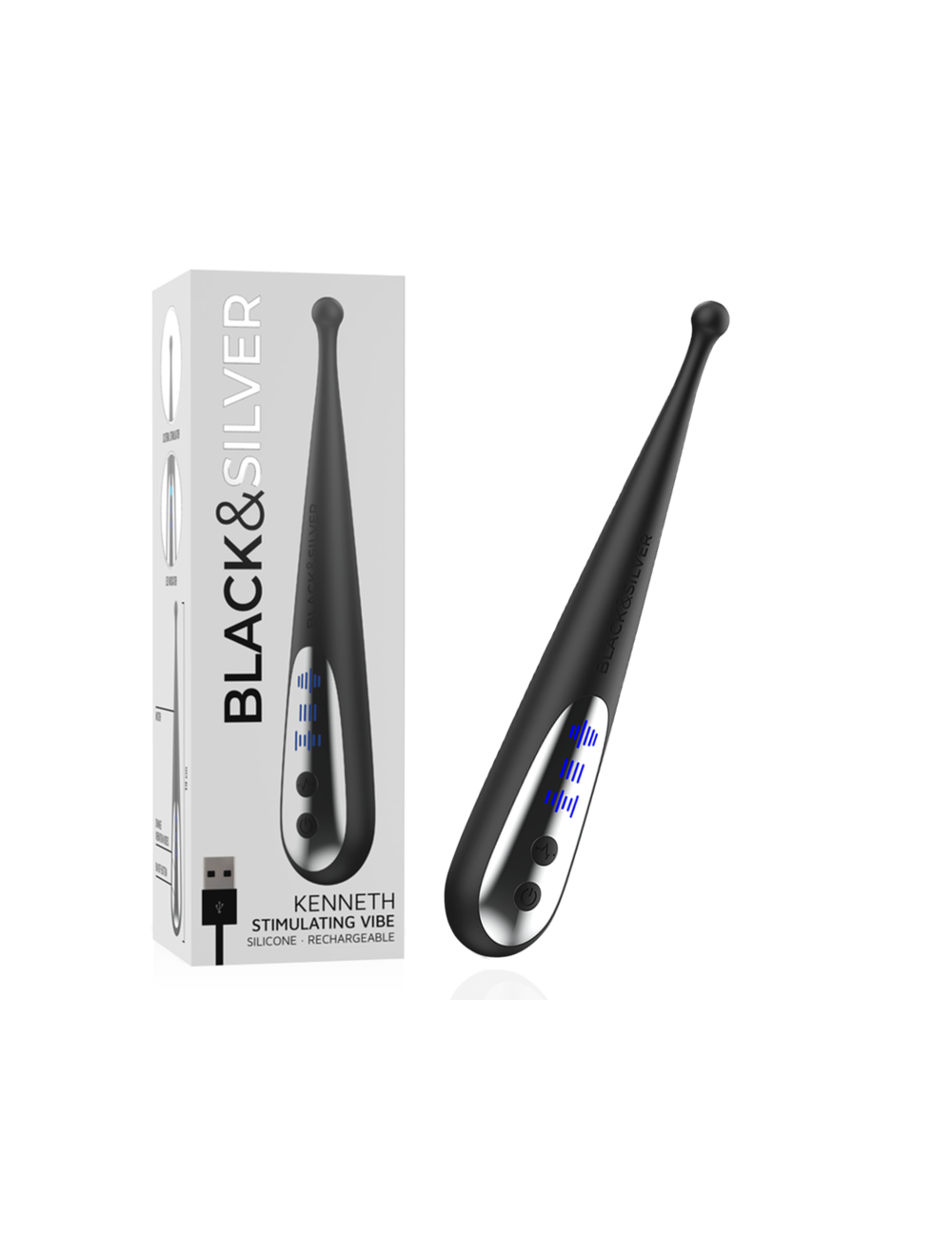 BLACK&SILVER - VIBRA STIMOLANTE KENNETH