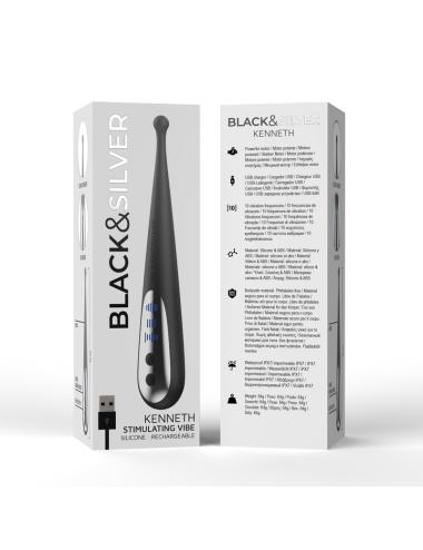 BLACK&SILVER - VIBRA STIMOLANTE KENNETH