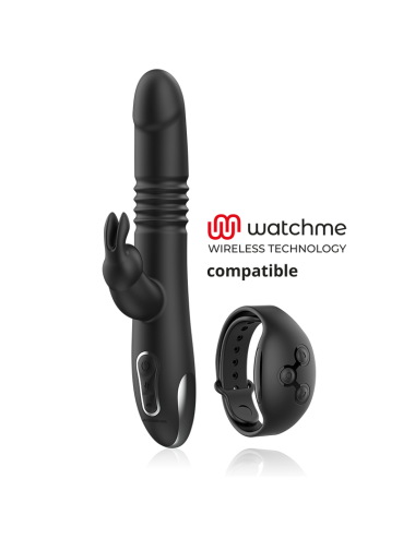 BLACK&SILVER - VIBRA STIMOLANTE KENJI COMPATIBILE CON LA TECNOLOGIA WIRELESS WATCHME