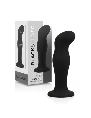 BLACK&SILVER - SEAN PLUG ANALE PREMIUM IN SILICONE NERO