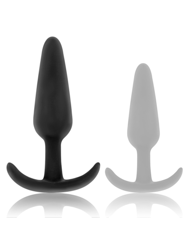 BLACK&SILVER - PLUG ANALE IN SILICONE KAEL CON MANICO MEDIO
