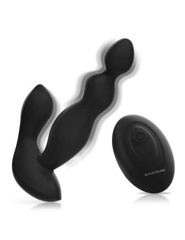 BLACK&SILVER - TELECOMANDO IN SILICONE PLUG ANALE CORA