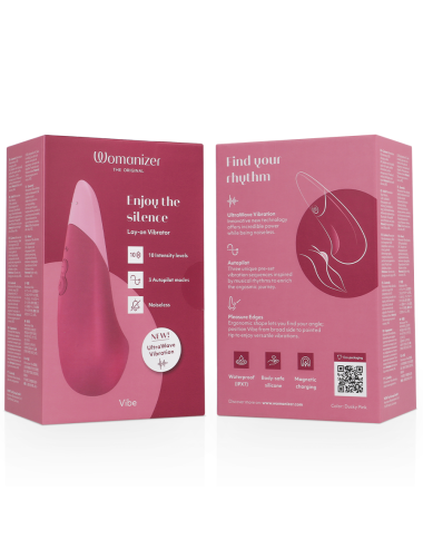 WOMANIZER - VIBE LAY-ON VIBRATORE SILENZIOSO ROSA SCURO