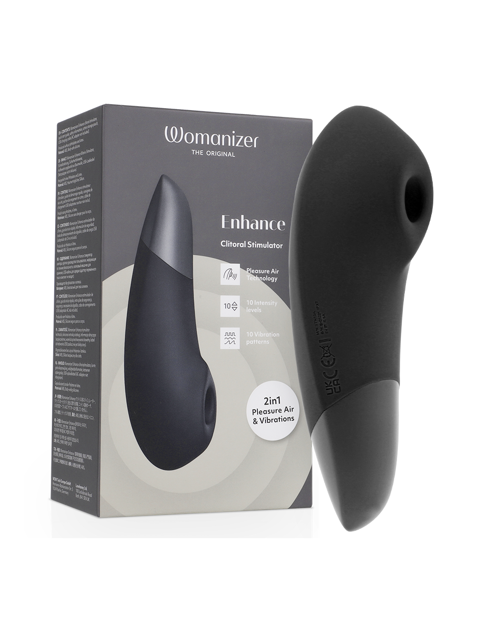 WOMANIZER - STIMOLATORE CLITORIDEO ENHANCE NERO
