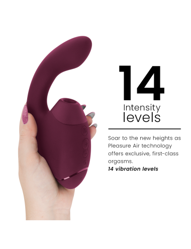 WOMANIZER - DUO NEXT STIMOLATORE DOPPIO CLITORIDEO E PUNTO G ROSA SCURO