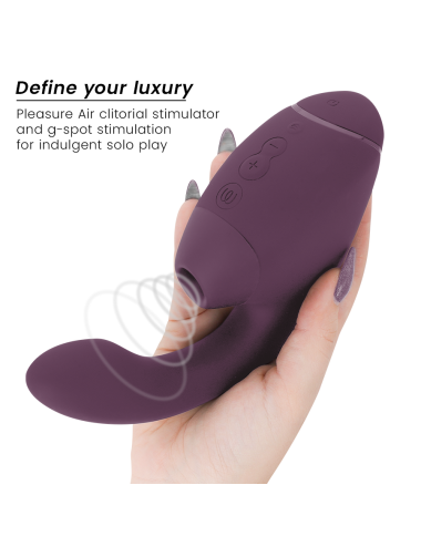 WOMANIZER - DUO NEXT STIMOLATORE DOPPIO CLITORIDEO E PUNTO G VIOLA SCURO