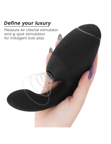 WOMANIZER - DUO NEXT STIMOLATORE DOPPIO CLITORIDEO E PUNTO G NERO