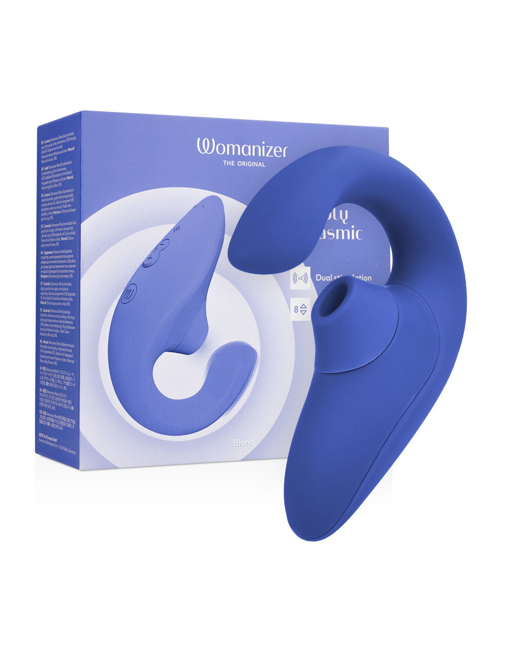 WOMANIZER - BLEND RABBIT VIBRATOR STIMOLATORE BLU VIBRANTE