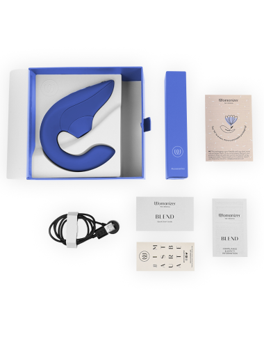 WOMANIZER - BLEND RABBIT VIBRATOR STIMOLATORE BLU VIBRANTE