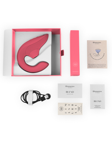 WOMANIZER - VIBRATORE STIMOLATORE CONIGLIO BLEND VIBRANT ROSE