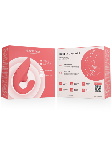 WOMANIZER - VIBRATORE STIMOLATORE CONIGLIO BLEND VIBRANT ROSE
