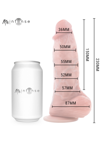 MR INTENSE - DILDO IN SILICONE SPENCER MEDIO 23 CM -Ø- 5,7 CM