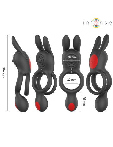 INTENSE - QUINN ANELLO A DOPPIA VIBRAZIONE CON TELECOMANDO