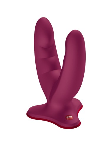 FUN FACTORY - RYDE DOPPIO DILDO ROSSO VINO