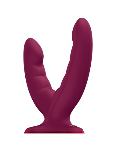 FUN FACTORY - RYDE DOPPIO DILDO ROSSO VINO