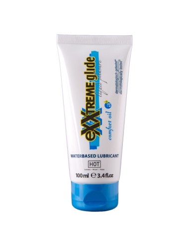 HOT - EXXTREME GLIDE LUBRIFICANTE A BASE D'ACQUA + OLIO COMFORT A+ 100 ML