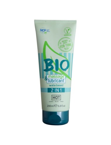 HOT - BIO MASSAGGIO E LUBRIFICANTE A BASE D'ACQUA 2 IN 1 200 ML