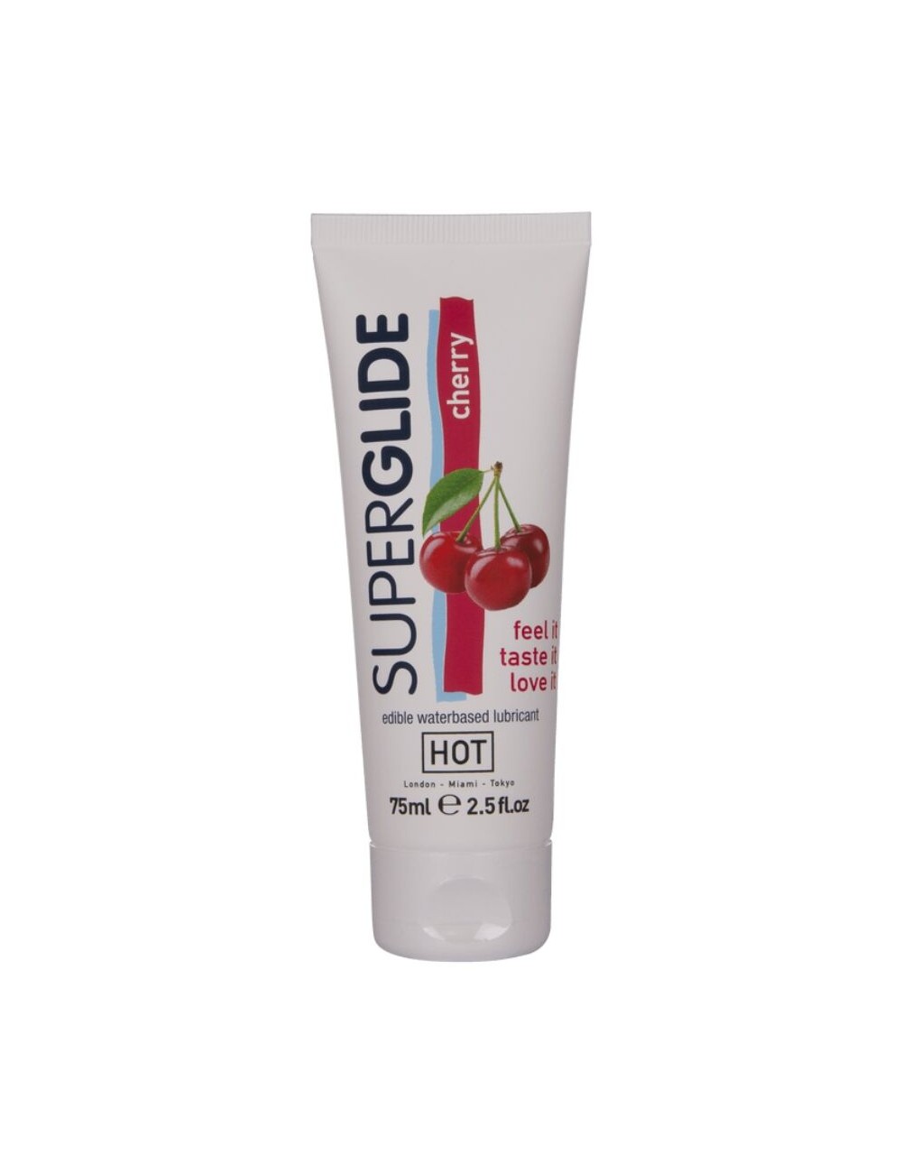 HOT - SUPERGLIDE LUBRIFICANTE COMMESTIBILI A BASE D'ACQUA CILIEGIA 75 ML