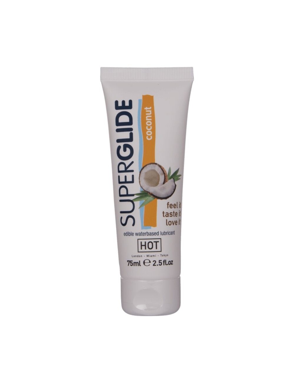 HOT - SUPERGLIDE LUBRIFICANTE COMMESTIBILI A BASE D'ACQUA DI COCCO 75 ML