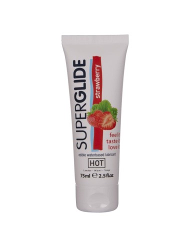 HOT - SUPERGLIDE LUBRIFICANTE COMMESTIBILI A BASE D'ACQUA FRAGOLA 75 ML