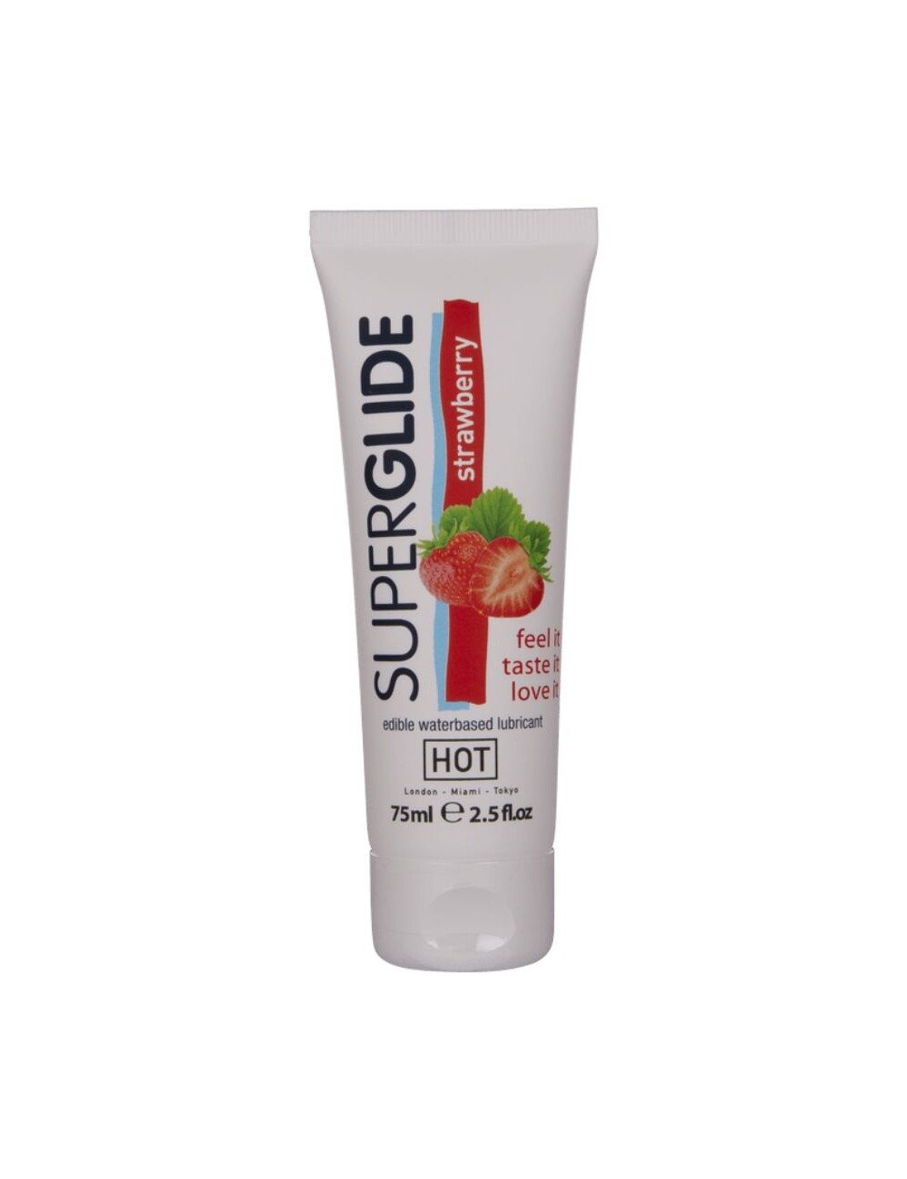 HOT - SUPERGLIDE LUBRIFICANTE COMMESTIBILI A BASE D'ACQUA FRAGOLA 75 ML