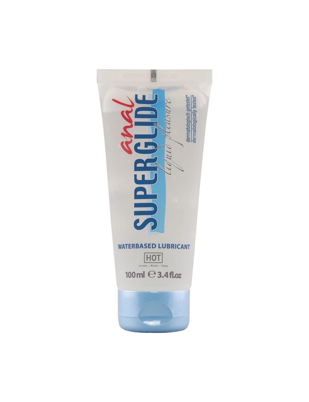 HOT - ANAL SUPERGLIDE LIQUID PLEASURE LUBRIFICANTE A BASE D'ACQUA 100 ML