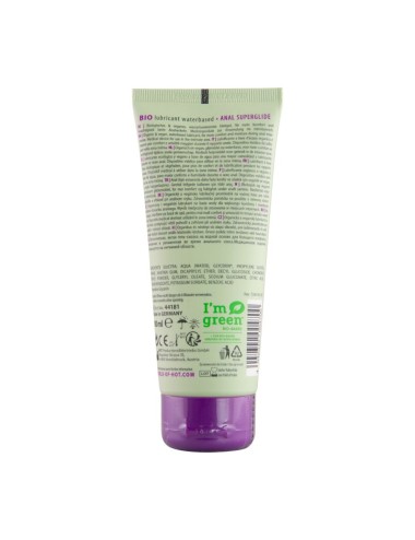 HOT - LUBRIFICANTE BIO A BASE D'ACQUA SUPERGLIDE ANAL 100 ML