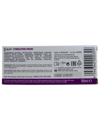 HOT - V-ACTIV CREMA STIMOLANTE DONNA 50 ML