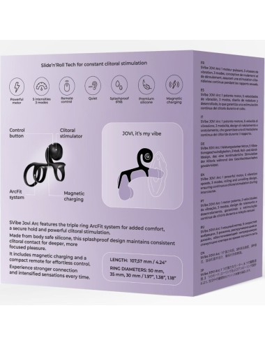 SNAIL VIBE - JOVI ARC COUPLE RING TELECOMANDO NERO