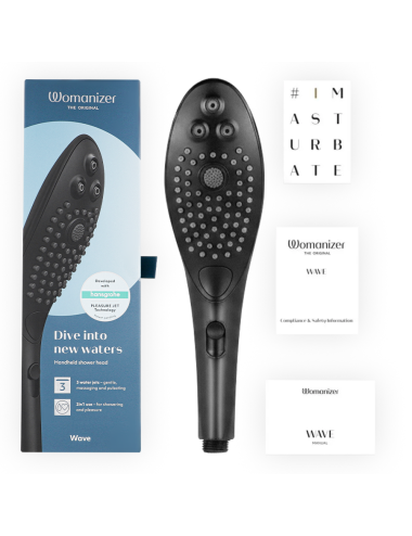 WOMANIZER - SOFFIONE DOCCIA STIMOLANTE CLITORIDEO WAVE NERO