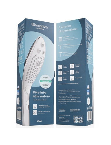 WOMANIZER - SOFFIONE DOCCIA STIMOLANTE CLITORIDEO WAVE CROMATO