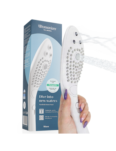 WOMANIZER - SOFFIONE DOCCIA STIMOLANTE CLITORIDEO WAVE BIANCO