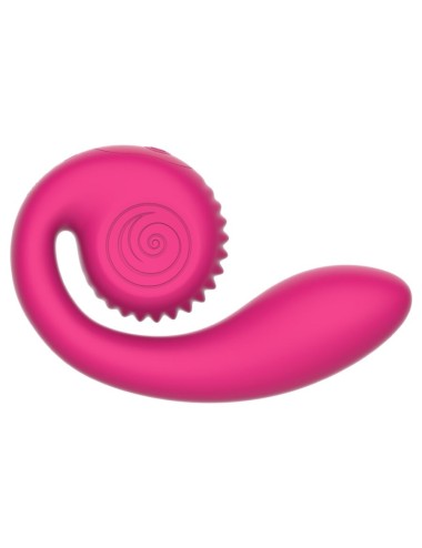 SNAIL VIBE - VIBRATORE ROSA GIZI LITE DOPPIO PUNTO G E CLITORIDEO