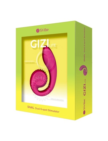SNAIL VIBE - VIBRATORE ROSA GIZI LITE DOPPIO PUNTO G E CLITORIDEO