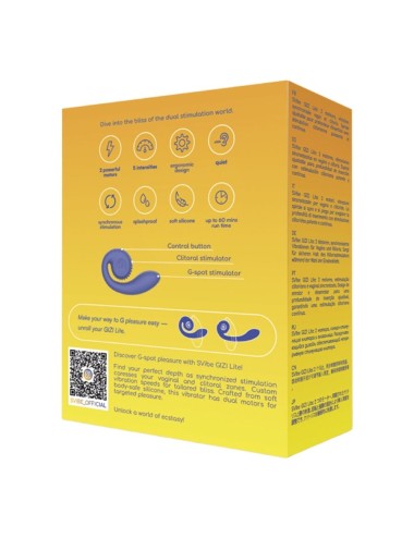 SNAIL VIBE - VIBRATORE VIOLA GIZI LITE DOPPIO PUNTO G E CLITORIDEO