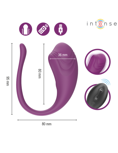 INTENSE - OLIVIA PURPLE UOVO VIBRANTE CON TELECOMANDO