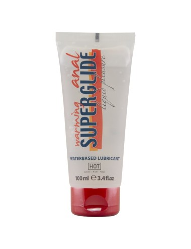 HOT - ANAL SUPERGLIDE LUBRIFICANTE LIQUIDO RISCALDANTE A BASE D'ACQUA 100 ML