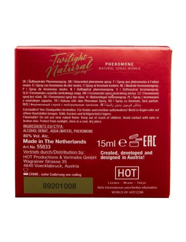 HOT - TWILIGHT PHEROMONE NATURALE DONNA 15 ML