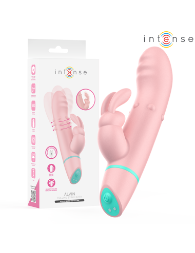 INTENSE - STIMOLATORE E VIBRATORE ROTANTE ALVIN RABBIT + OSCILLANTE